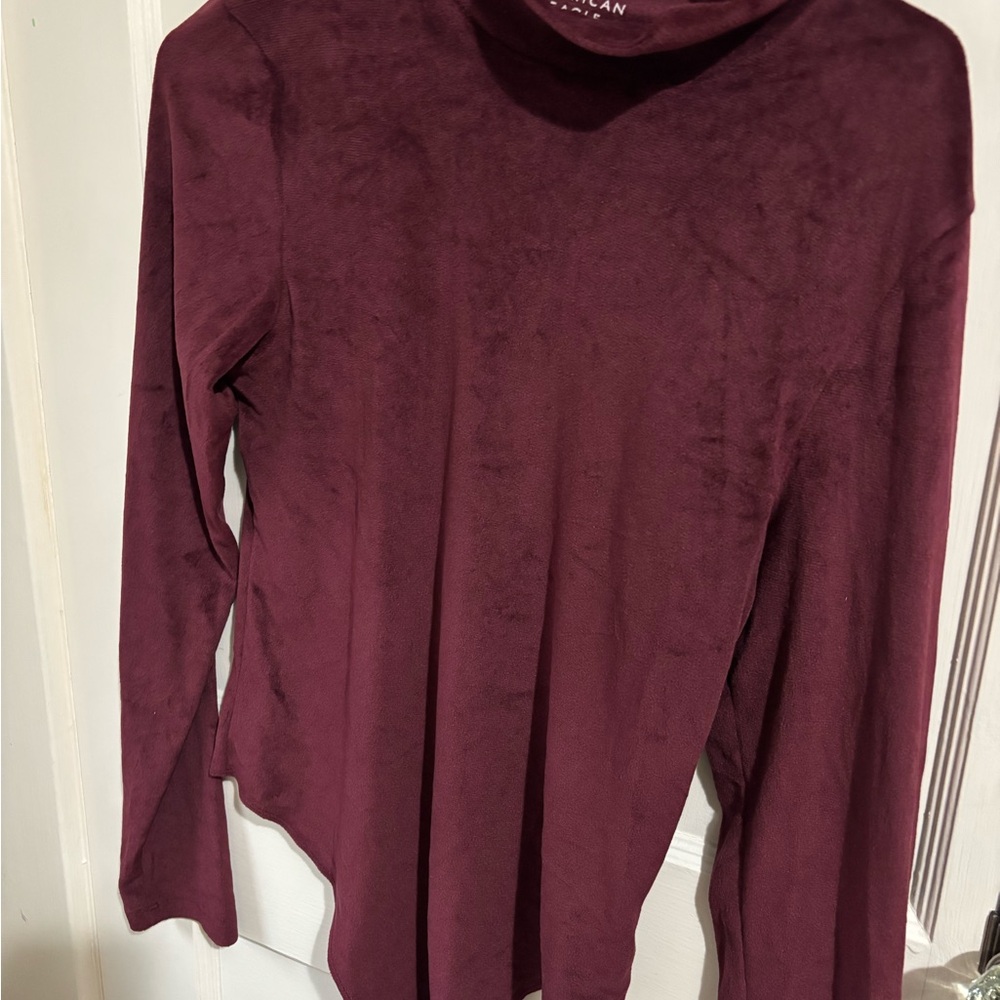 American Eagle Outfitters Red Fitted Bodysuit